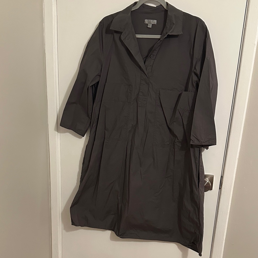 COS Dark Gray Casual Button Down Dress